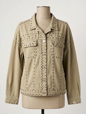 BiBi Tan  Studded Denim Jacket